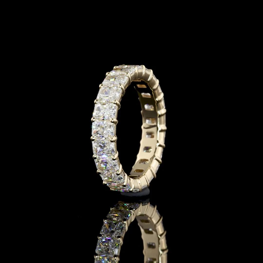 4 ct Radiant Cut Eternity Band | Forever Begins with Brilliance Lifestyle
