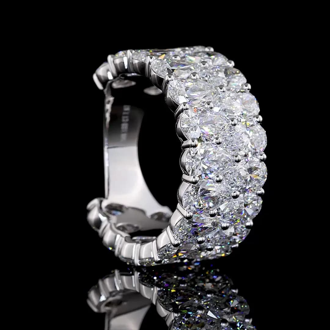 8 Carat Pear Cut 3/4 Eternity Band | Luxury Without Compromise Lifestyle