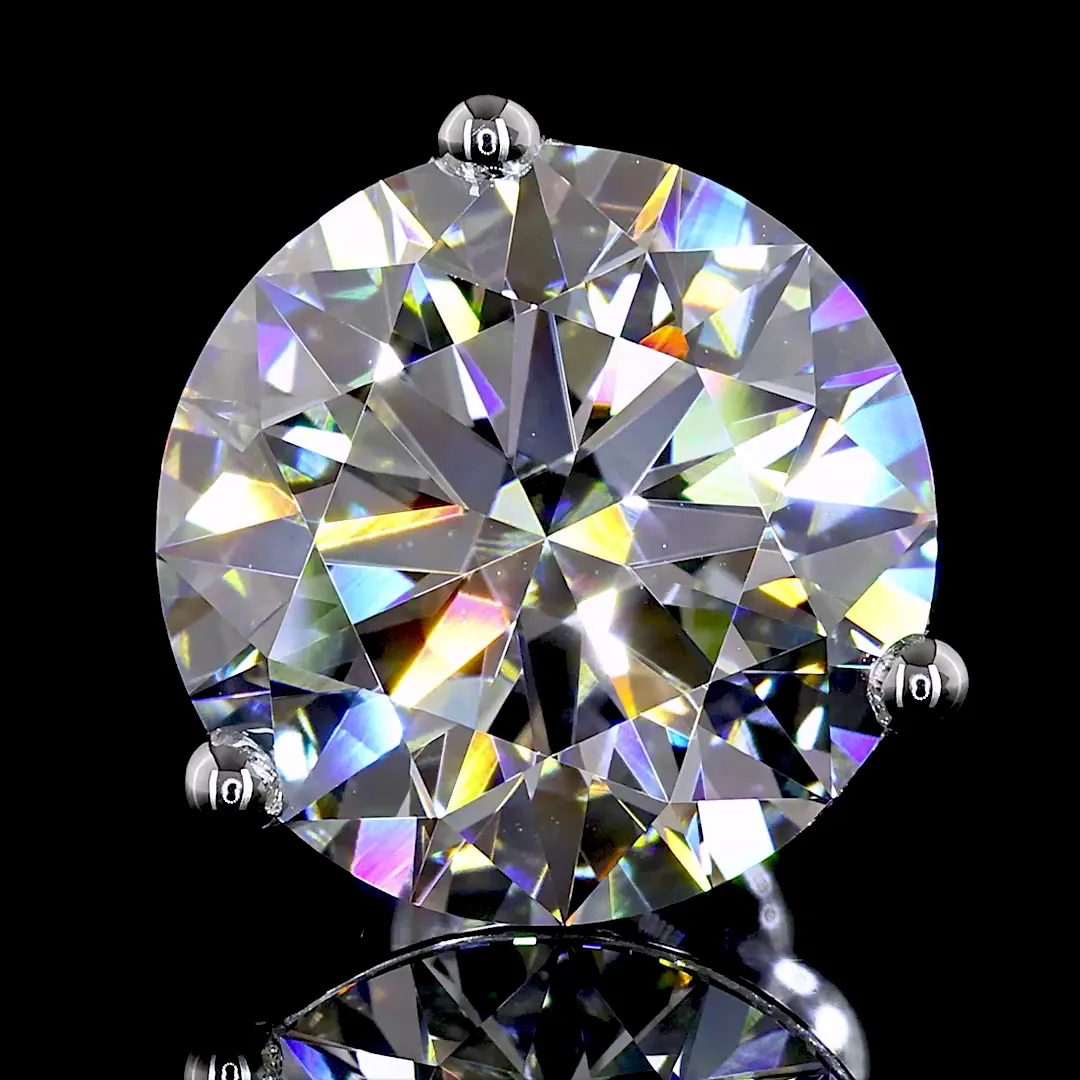 7 Carat Round Diamond Stud | Royal Brilliance Stud Earrings Lifestyle